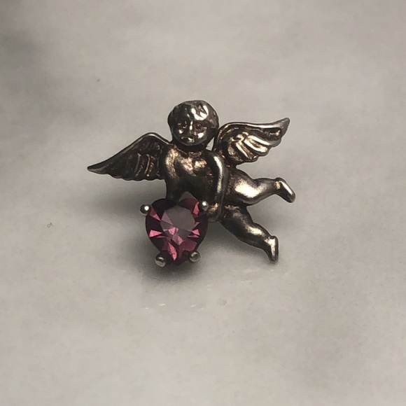 Angel sterling silver pin - Picture 4 of 5
